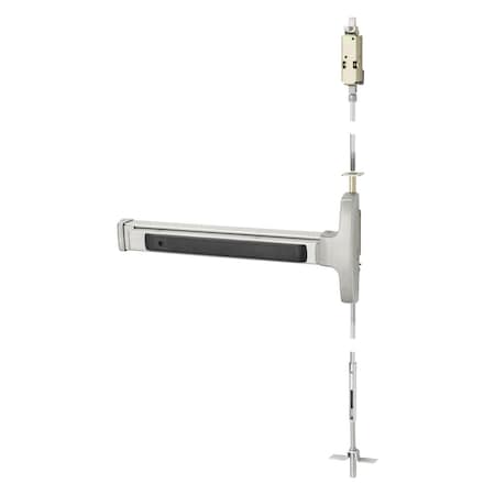 Sargent Grade 1 Concealed Vertical Rod Exit Device, Narrow Stile Pushpad, 32-in Device, 120-in Door Height,  AD8474E RHR 32D